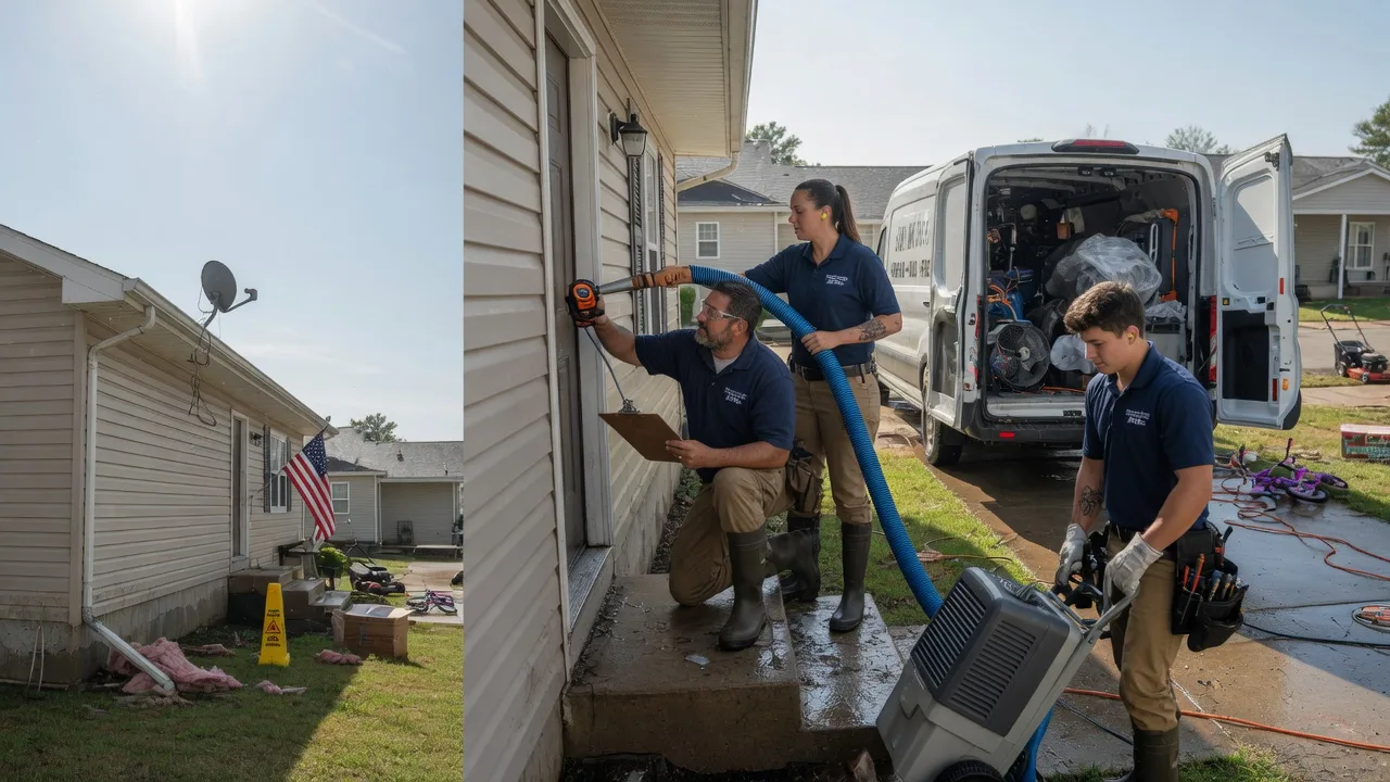 Ceiling Water Damage Restoration in Cookson, OK near me